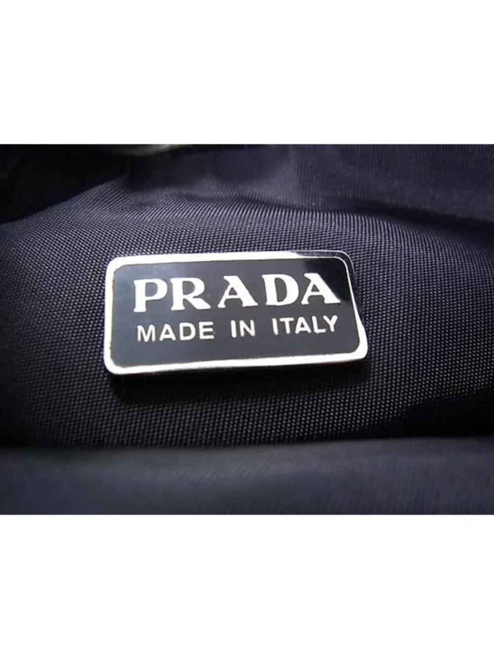 Prada Tessuto Nylon Handbag Pouch Black